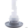  2" Face Cyclone Euro Jet Fixed Nozzle, Smooth Finish, White-Gray 
