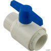  Ball Valve, 1" SxS White Utility 