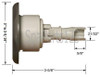 3" Cal Spa Jet Insert Mini Storm, Roto, (RF) PLU21703140
