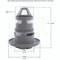 Dynasty Spas 3 3/8" Deluxe Poly Spa Jet Adjustable, Gray 210-6087 