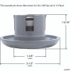 2 1/2" Spa Jet Insert Pulsator,5 Scallop [Gray or White](2)
