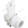  1-1/2" Mpt x S(UN) Single Union Spa Valve, PVC-White, 6124 
