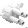  1/2" A/C Spa Manifold (4) 3/8" Barb W/2 Plugs 
