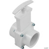  1-1/2" SxS, Spa Gate Valve, PVC-White W/Keeper, 6101X 