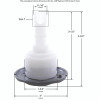 Custom Molded Products 3" CMP Spa Jet, Typhoon 300, Directional, Graph Gray, Scalloped 
