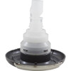 Custom Molded Products 4 3/8" CMP Spa Jet Insert, Typhoon 400, Directional, Wave, SS/Graphite Gray 
