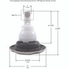 Custom Molded Products 5" CMP Spa Jet Insert, Typhoon 500, Multi Massage, Scallop, SS/Gray  Custom Molded Products 5" CMP Spa Jet Insert, Typhoon 500, Multi Massage, Scallop, SS/Gray