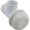  On/Off Valve, Waterway, 1"s x 1"s, Single Port, White, 600-4360 