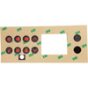  8 Button Overlay, Gecko TSC-4, P1, P2, Bl, Lt, 9916-100094 
