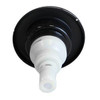  5" PLUCS2295141S Cal Spas Jet Insert (Psr)  Power Storm Rifled Int. Motion Esc. with Metal Black Nozzle - Black, Threaded 