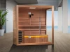 Saunas Golden Designs Forssa 3-4 Person Traditional Sauna – Canadian Red Cedar Interior GDI-7203-01 