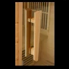 Saunas Maxxus Avignon 3 Person Corner Low EMF FAR Infrared Sauna Canadian Red Cedar MX-K356-01 CED 