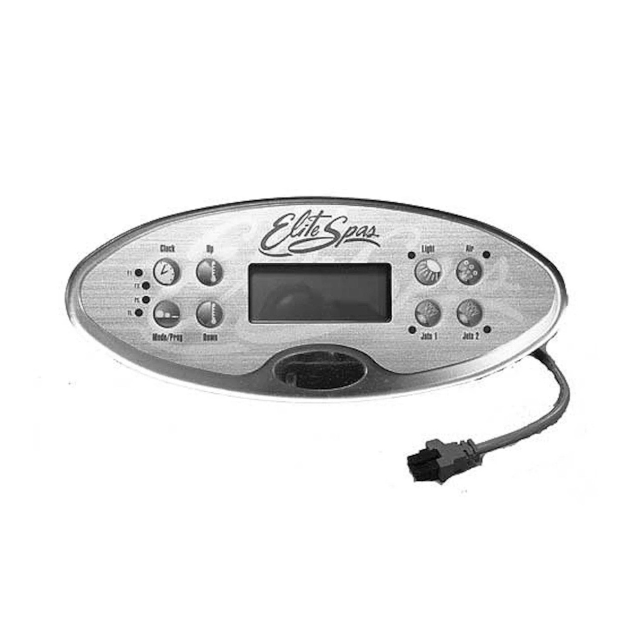 107071 Elite Spas Topside, MX770, No Overlay, LED Backlight, 8 Key -  SpaParts123
