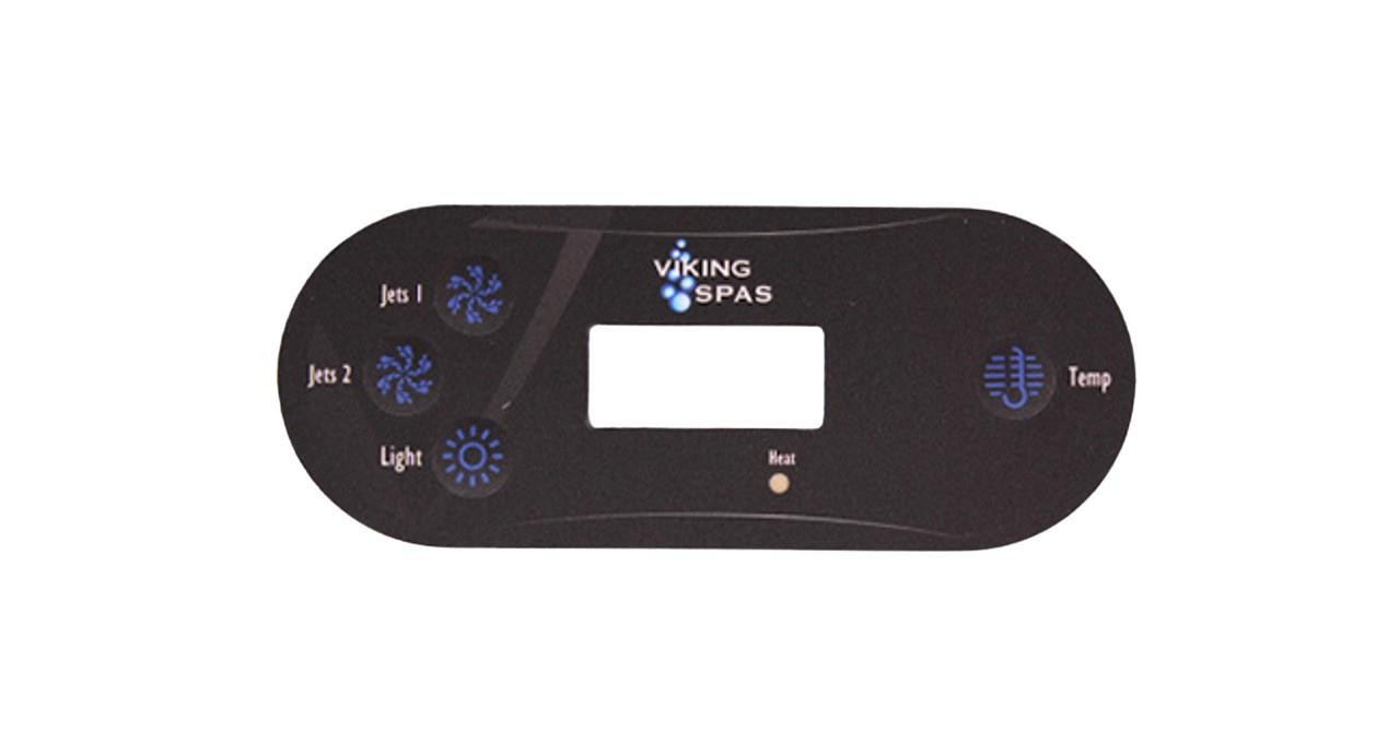 91082 VIKING OVERLAY ONLY - 2 PUMP VIKING - 4 Button - SpaParts123