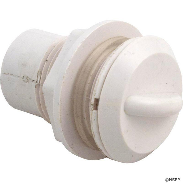  Waterway Air Control, Straight Nut, Crescent Handle, 1/2", White 