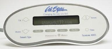 Cal Spas ELE09200730 Cal Spa Topside Control Panel SYS4001 BLOWER & BLITE **DISCONTINUED** 