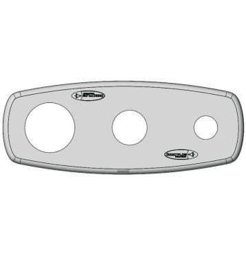 Artesian Spas 03-0174-55, Artesian Spas Topside Control Plate, 9" Silver 