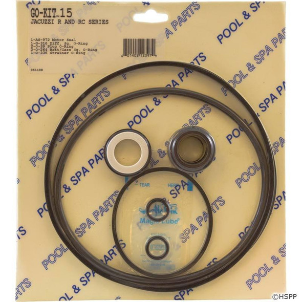  Spa Pump Go-Kit 15, Jacuzzi Pump Models R & RC Series 