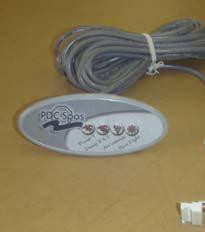  PDC Spas Topside GE Lip Mount Remote (2002-2006) 