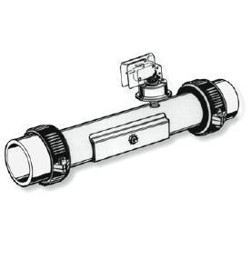 Keys Backyard Spa Icon 31 Heater Element Flo-Thru w- Pressure Switch (50067) 