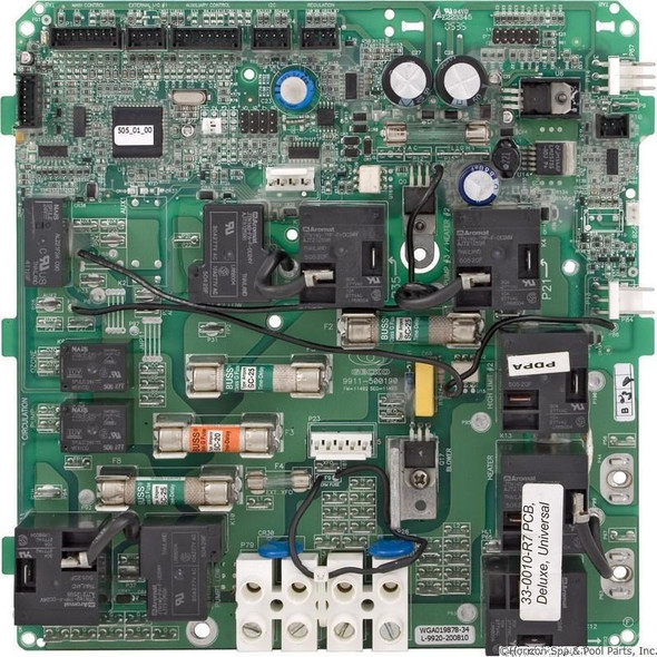  33-0010-R8 , Hydro-Quip Circuit Board Deluxe Series 120v (Rev 8, After 5/03) 33-0010 