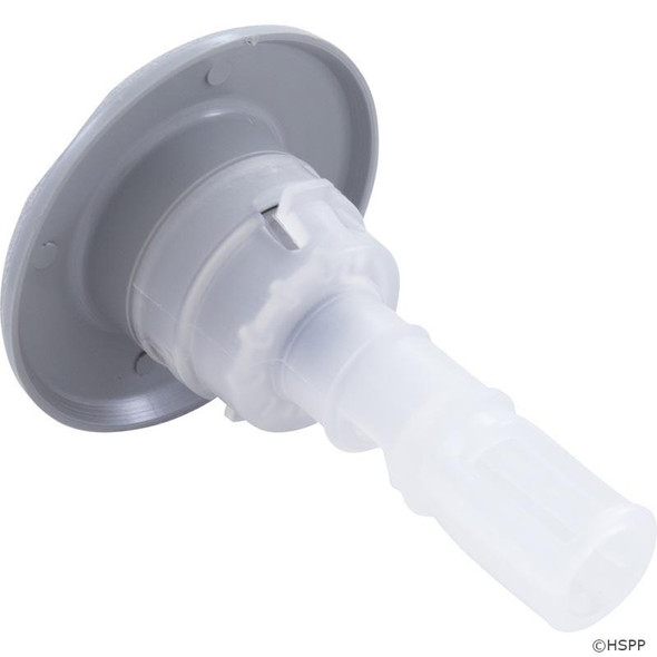  2" Face Cyclone Euro Spa Jet Assy,Swirl Nozzle,Emerald Cut, White-Grey 