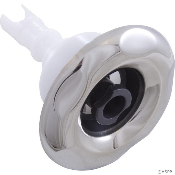 Custom Molded Products 3" CMP Spa Jet Insert, Typhoon, Directional, Scallop, SS/Graphite Gray 