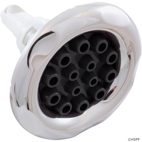  5" CMP Spa Jet Insert,Typhoon 500, 14 Port Massage, Scallop, SS/Graphite Gray 