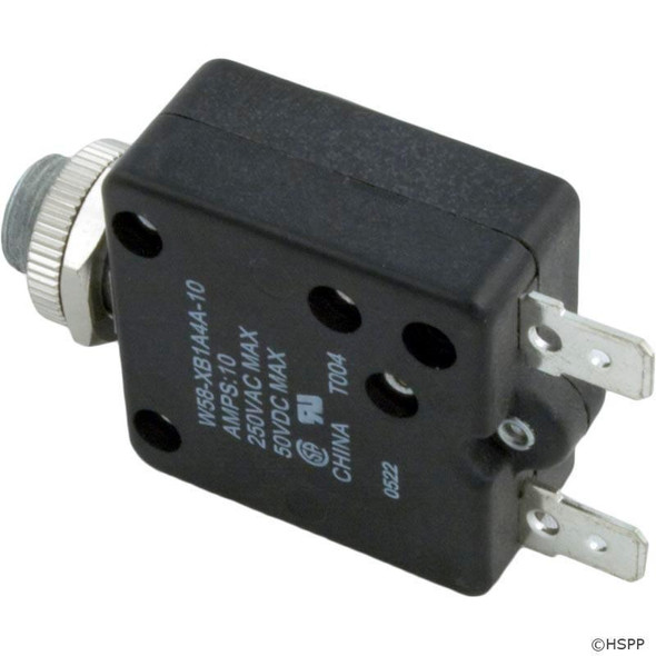  Spa Circuit Breaker, Panel Mount, 10a, 120v 