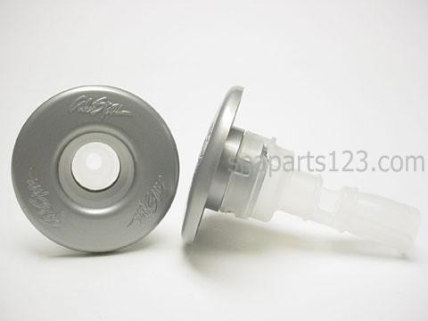 Cal Spas PLU21702723, 2" Face (E) Cal Spa Euro Jet, Barrell Cyclone Silver or S/S Esc. 