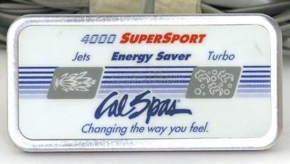 Cal Spas ELE09200780 Cal Spa Topside Control Auxilliary Panel SUPER SPORT 