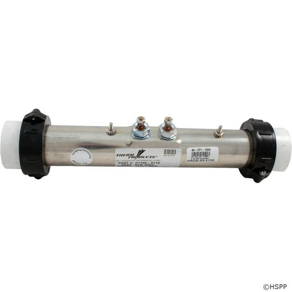  9 7/8" Coleman Spas Flo Thru Heater 1.0kW 1.5" x 9.625" (C1100-0116) 