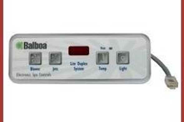 4 Button, 51676 Balboa Topside, Lite Duplex Digital, LED **REPLACED WITH 58-355-1144 