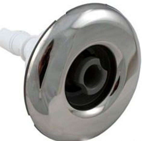 Keys Backyard Spa 3" Scalloped Mini Storm Spa Jet Insert Directional, Gray w/ SS 