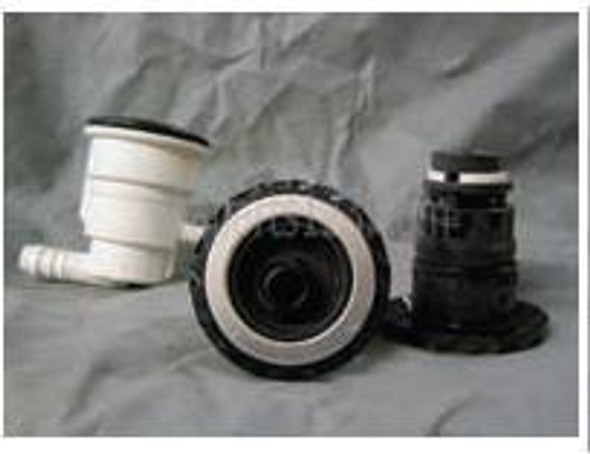 Catalina Spas 3.5" Poly Spa Jet, Complete Body and Insert, S/S/Trim, Black-White, Catalina Spas 