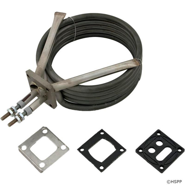  5.5KW Heating Element Coil 110/220V 1.5 x 1.5 Sq Flange w/gasket 0345 