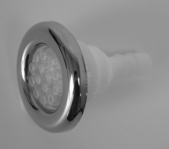 Dynasty Spas 3 3/8" Dynasty Spas Jet, Poly Storm, FO/LED, Multi Massage, Clear S/S 11326 