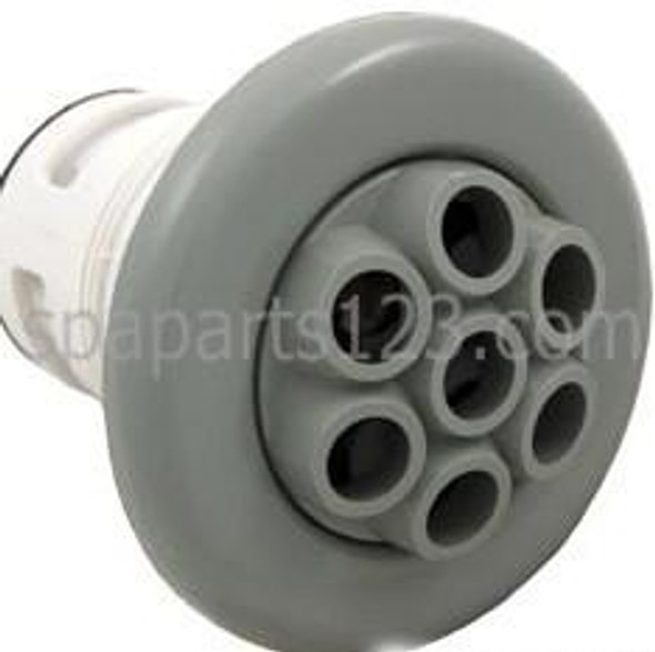Diamante Spas 3 3/8" Smooth Poly Spa Jet Massage 7 Nozzles, Gray, CONE BACK 