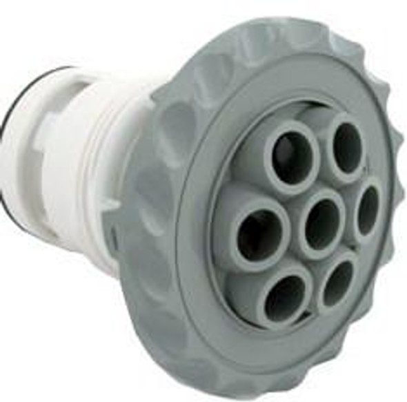 Diamante Spas 3 3/8" Deluxe Poly Spa Jet Massage Deluxe, Gray, CONE BACK 