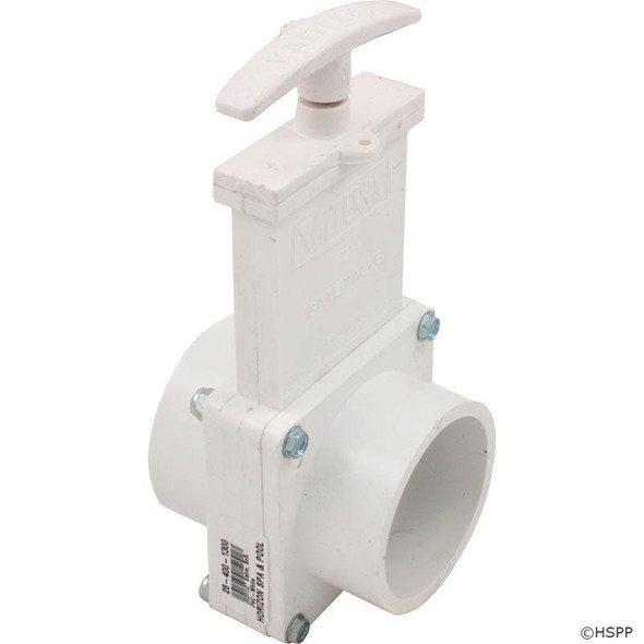  2" Spa Gate Valve, SxS, PVC-White, 6201 