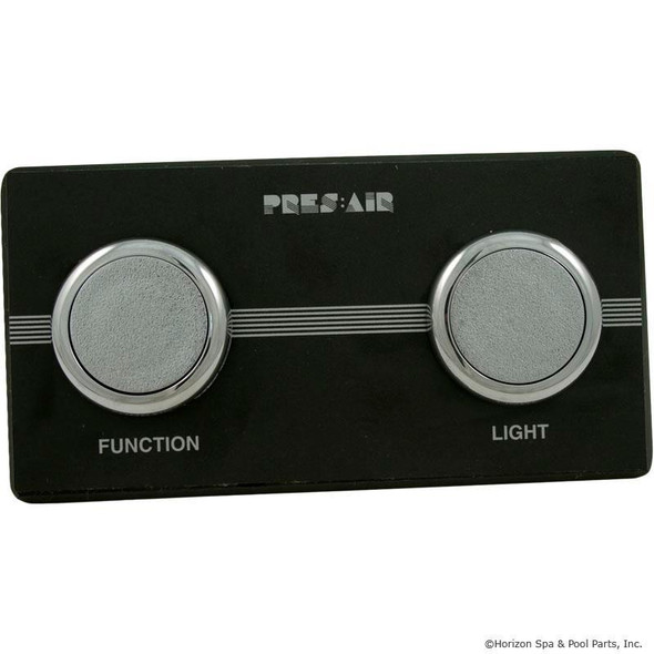  Spa 2-Button Panel Kit Black/Chrome (Air) 1 
