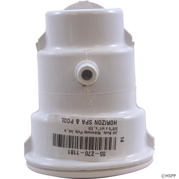  2 5/8" Spa Poly Jet Body 1"s x 3/8" Barb Ell Body (210-5770) 