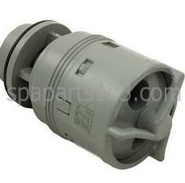 Diamante Spas 2 5/8" Spa Jet, Poly Jet, Pulsator 2 Hole, Gray 