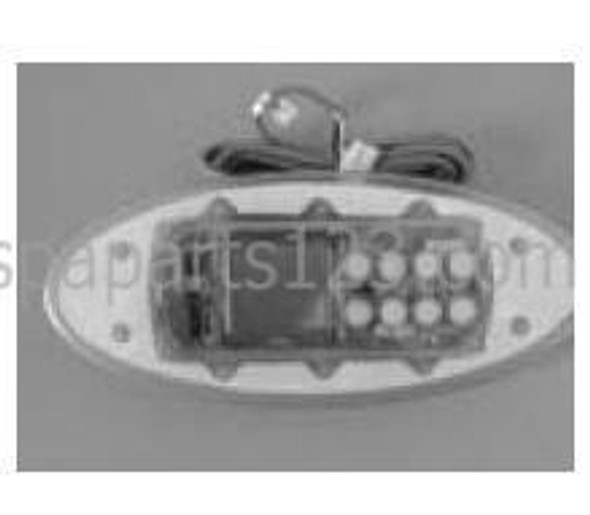 Dynasty Spas 11010 Dynasty Spas Topside Control, K-52, Curved, SSPA Pack, No Overlay, w/Brackets, 3-00-7120/0202-008008  Dynasty Spas 11010 Dynasty Spas Topside Control, K-52, Curved, SSPA Pack, No Overlay, w/Brackets, 3-00-7120/0202-008008