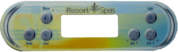 Artesian Spas 11-0136-77, Artesian Spas Topside Overlay, Resort Spas 6-BTTN, 2P VL-700S 