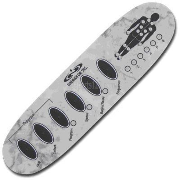 Dimension One Spas 01560-355, D1 Spas Topside Inlay '00-'01 Sequencer (Marble)  Dimension One Spas 01560-355, D1 Spas Topside Inlay '00-'01 Sequencer (Marble)