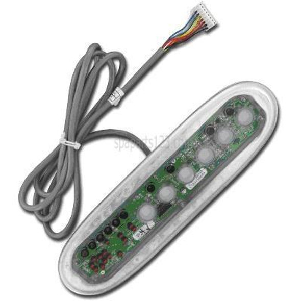 Dimension One Spas 01710-1017, D1 Spas Topside, M-Drive Sequencer Upper Control Panel  Dimension One Spas 01710-1017, D1 Spas Topside, M-Drive Sequencer Upper Control Panel