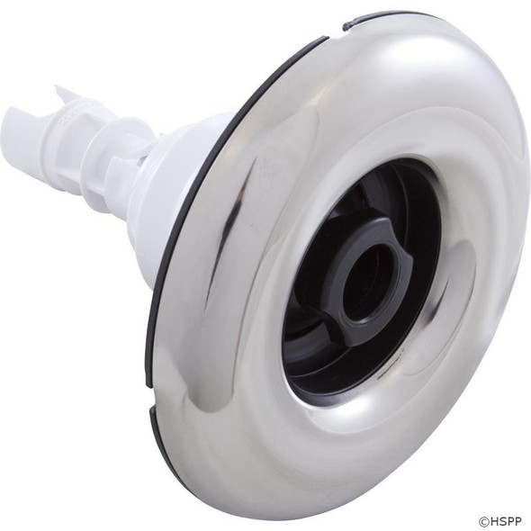  4" Poly Storm Spa Jet, Smooth Face, Directional, S/S with Black 