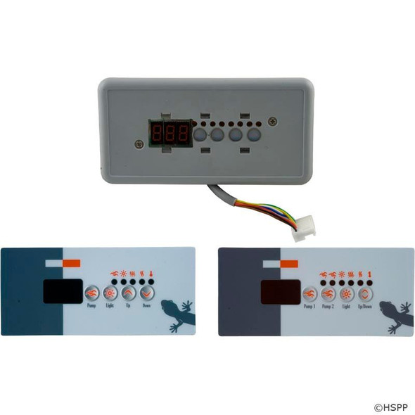  4 Button, BDLTSC18PPD Gecko Topside, TSC-18/K-18, LED,  1 or 2 Pump 