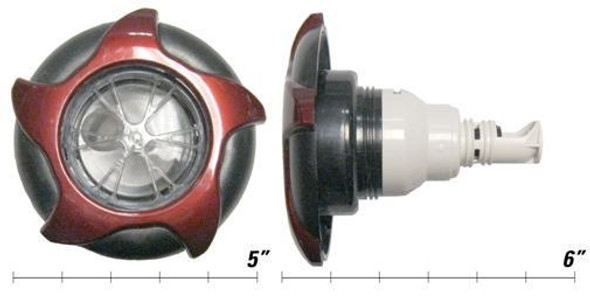 Cal Spas 5" Cal Spa Jet Insert, Red Starfire, Power Storm THD, Wagon Wheel, PLUCS2295591CAR-8 